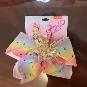 JoJo Siwa Rainbow Hair Bow with Unicorn Design